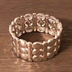 Silver costume jewelry bracelet